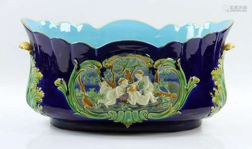 19thC English Majolica Basin