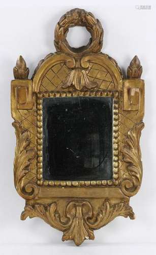 Gold Leaf Decorated Mirror