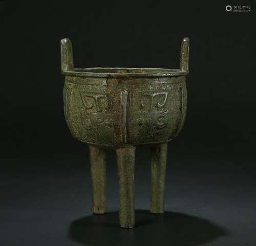 Qing, Tripod Ding Style Incense Burner