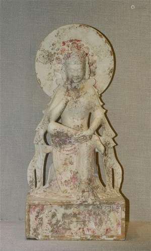 Stone Kuan Yin Statue