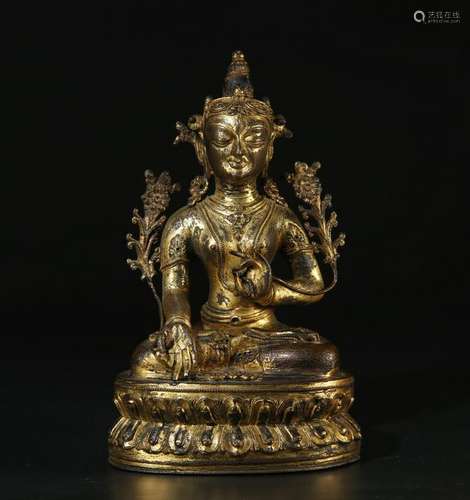 Gilt Bronze Buddha Statue