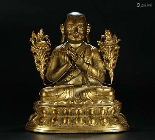 Gilt Bronze Buddha Statue