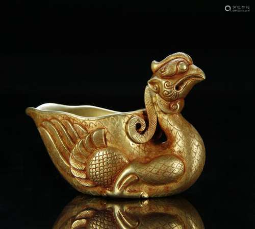 Golden Phoenix and Bird Cup