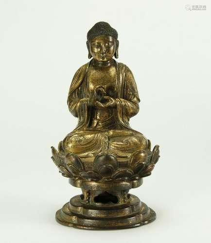 Gilt Bronze Shakyamuni Buddha