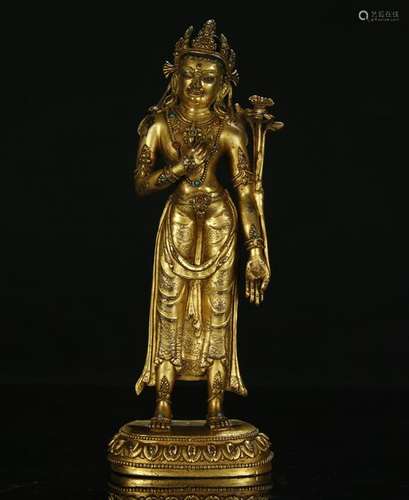 Gilt Bronze Buddha Statue