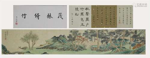 Qian Weicheng, Painting of Landscape and Figures Hand