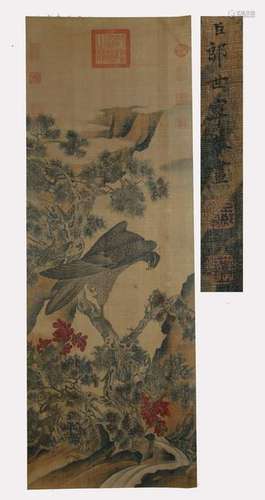 Lang Shining, Scroll ( Silk)