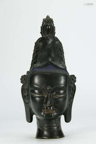 Alloy Bronze Kuan Yin Head