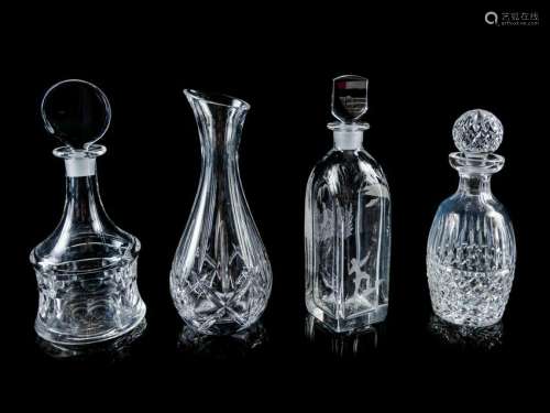 A Group of Four Cut Glass Decanters 20TH CENTU