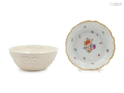 Two Porcelain Bowls comprising a Vienna and Sp