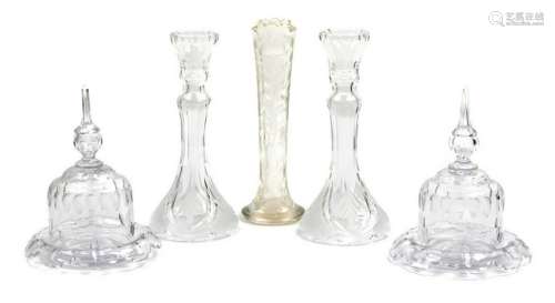 Five Cut Glass Articles 19TH CENTURY compri
