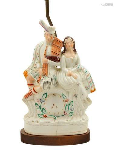 A Staffordshire Figural Group 19TH CENTURY