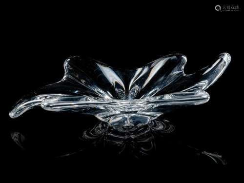 A Baccarat Glass Dish 20TH CENTURY 'Baccara