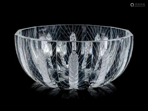 A Lalique Frosted Glass Bowl 20TH CENTURY C