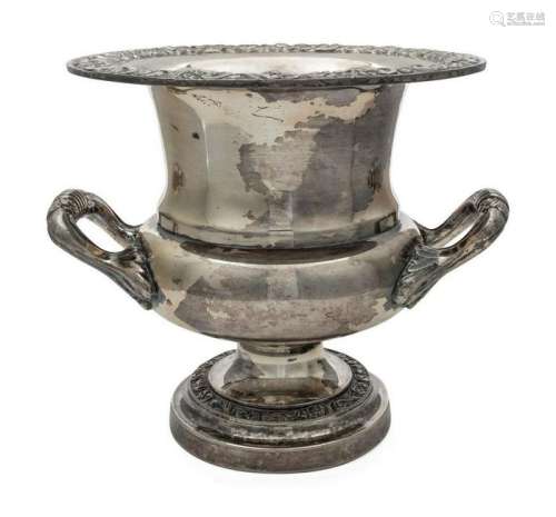 A Silver-Plate Champagne Cooler First-Half 20t