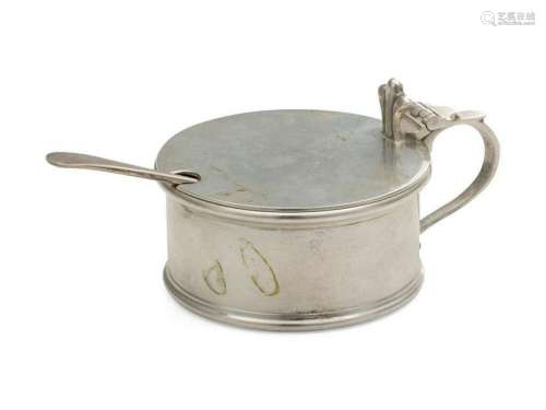 An English Silver Mustard Pot marked 