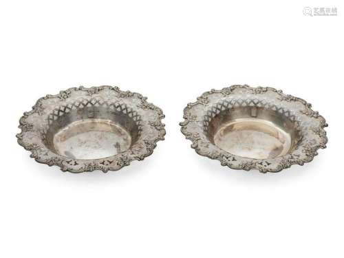 A Pair of American Silver Candy Dishes Theodor
