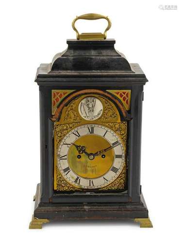 An English Mahogany Bracket Clock, Robert Wood