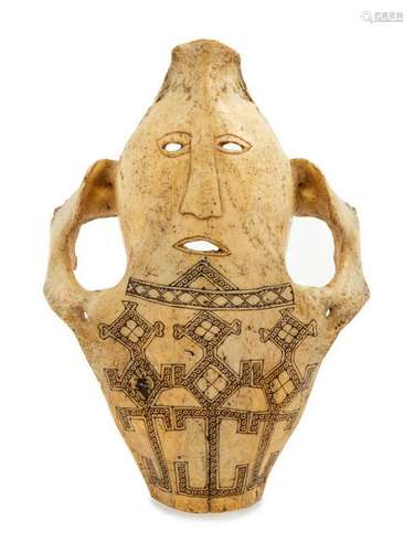 A Bone Mask Carving