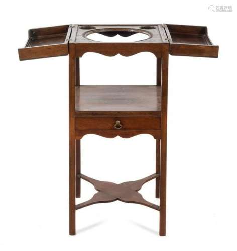 A Georgian Style Mahogany Wash Stand 19TH CENT