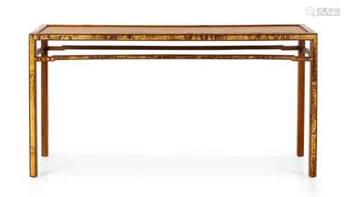 A Contemporary Bamboo Console Table 20TH CENTU