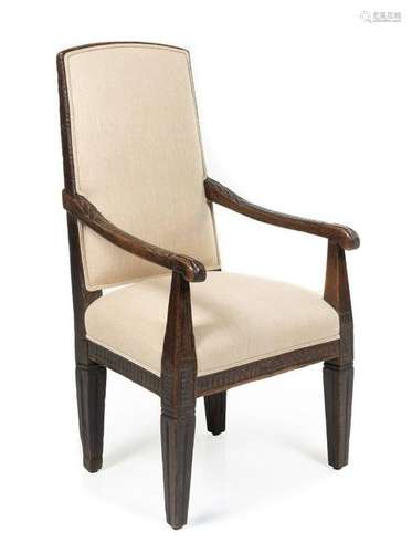 An Italian Oak Armchair 19TH CENTURY Height