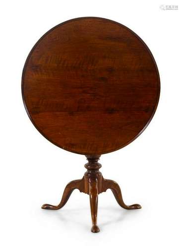 An English Mahogany Tea Table The Base First H