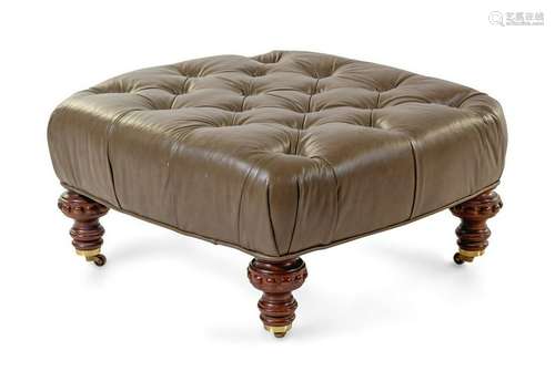 A William IV Style Upholstered Ottoman 20TH CE