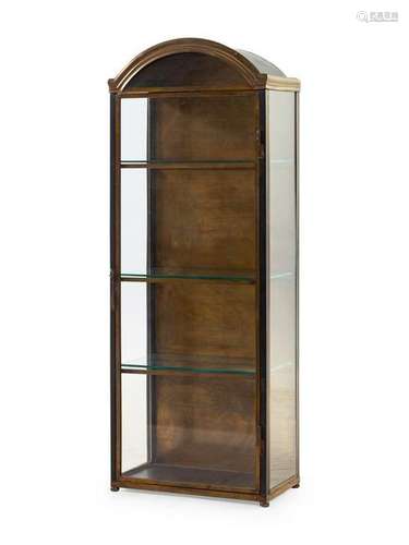 A French Iron, Brass, and Glass Vitrine Height