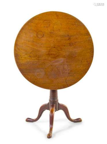 A George III Style Mahogany Tilt-Top Table 19T