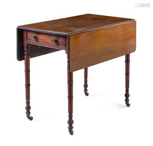 A Regency Style Mahogany Pembroke Table LATE 1