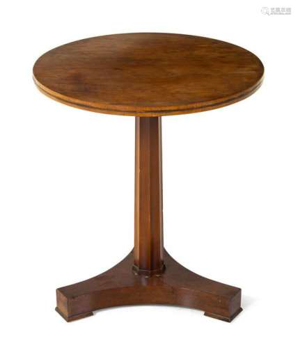 A Biedermeier Style Walnut Table Height 22 1/4