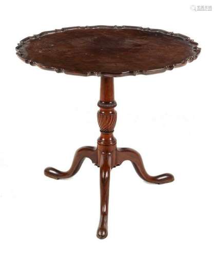 A George II Style Mahogany Tilt-Top Table 19TH
