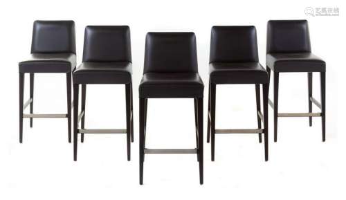 A Set of Five Ceccotti Stools Height 38 x widt