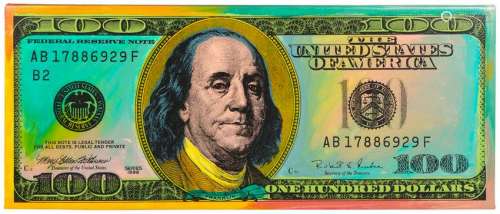 Steve Kaufman (American, 1960-2010) New $10