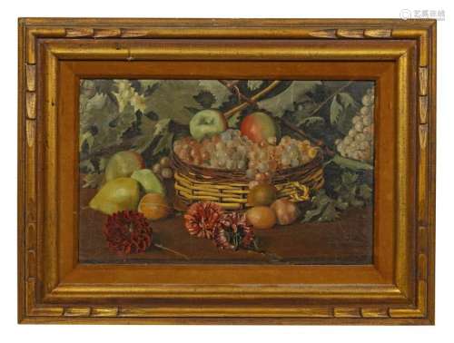A Group of Three Still Lifes oil on canvas