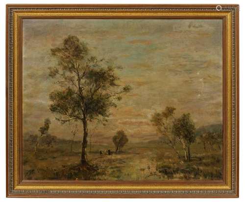 Artist Unknown Untitled (Landscape) oil on