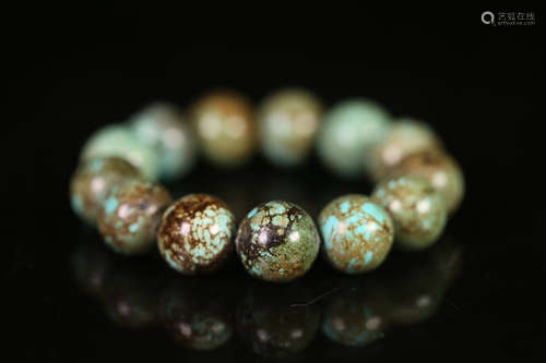 TIBETAN TURQUOISE 13-BEAD BRACELET