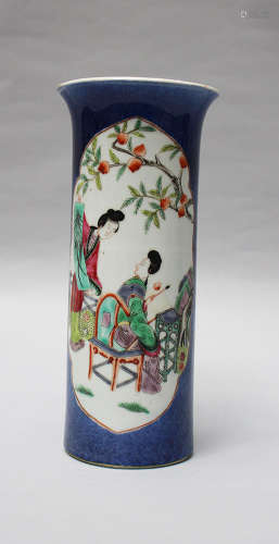 Chinese Porcelain Vase, painted, Qing Dynasty20 cmThis is a timed auction on our German portal lot-
