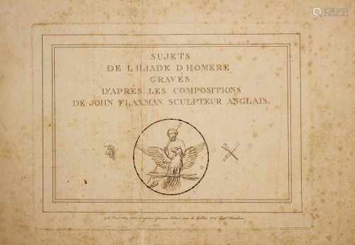 John Flaxman (1755-1826 )-book Illustration , by Homer, printed on paper, original