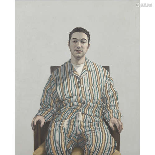 GRAEME WILCOX (SCOTTISH B.1970) IN PYJAMAS, 1998 Signed and inscribed with title and dated