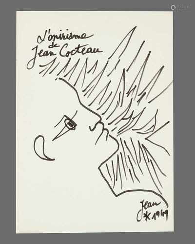 Jean Cocteau(1889-1963)drawing, l opirisme28x20cmThis is a timed auction on our German portal lot-