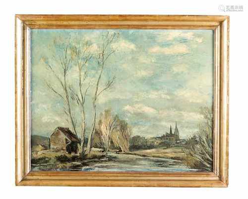 Anders Osterlind (1887-1960) Chartres,Oil on Canvas, signed,framed60cx80cmThis is a timed auction on