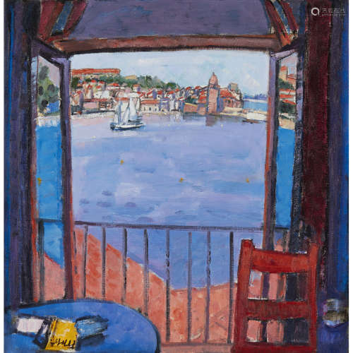 ARCHIE FORREST (SCOTTISH B.1950) INSIDE OUT, COLLIOURE Signed, oil on canvas 81cm x 61cm (24in x