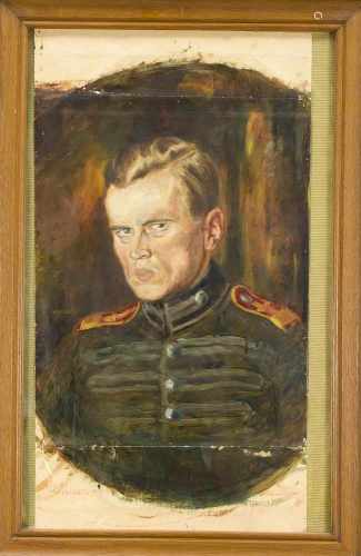 Wohl russischer Militärmaler 1. H. 20. Jh., Portrait eines Kadetten aus einemUlanen-Regiment, Öl auf