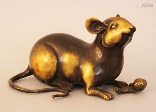 Chinese Bronze sculpture of a rat,Qing Dynasty10cmThis is a timed auction on our German portal lot-