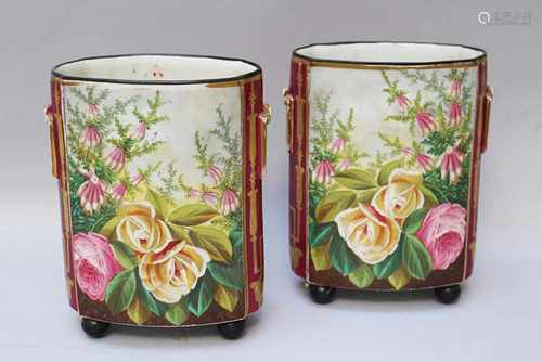 Pair of two French Louis Phillipe Porcelain Vases, 19. century24cmThis is a timed auction on our