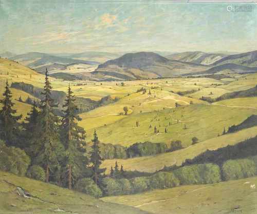 Hans Bauer (1883-1967), Landschaftsmaler der Weimarer Malerschule, große