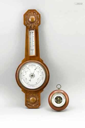 Zwei Barometer, Anfang 20. Jh., 1 x 