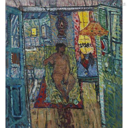 DAVID DONALDSON R.S.A., L.L.D. (SCOTTISH 1916-1996) MARYSIA IN FRANCE Signed, oil on canvas 60cm